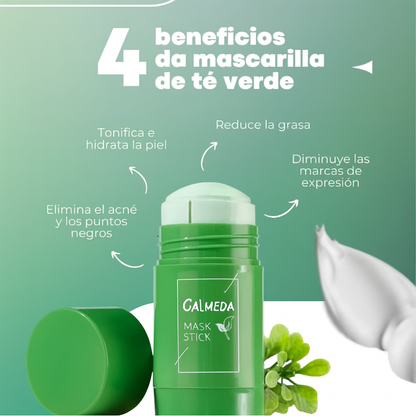 OFERTA 3x1 – Mascarilla té verde™ – ¡Piel limpia, hidratada y sin puntos negros, rápidamente!